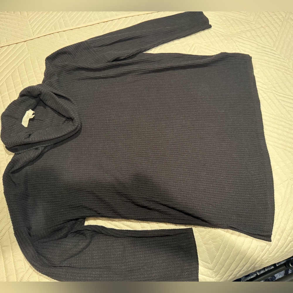 LOFT olive green cowl neck sweater